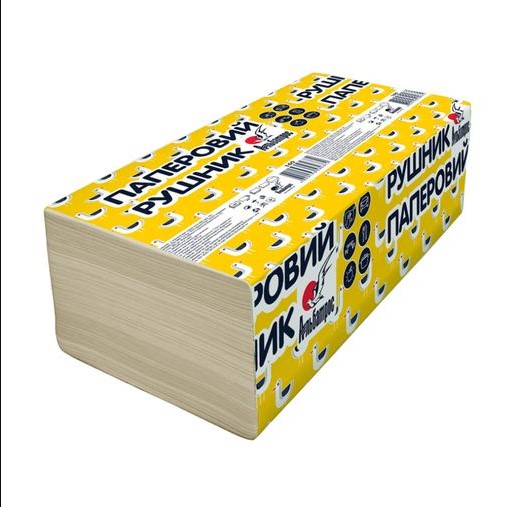 Рушники паперові макулатурні (230х240мм/160шт) 1-о слойні сірі Альбатрос